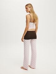 Cotton On Pink Airy Soft Triangle Cami & Roll Waist Pant Set - Image 2 of 5