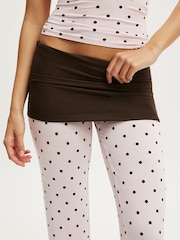 Cotton On Pink Airy Soft Triangle Cami & Roll Waist Pant Set - Image 4 of 5