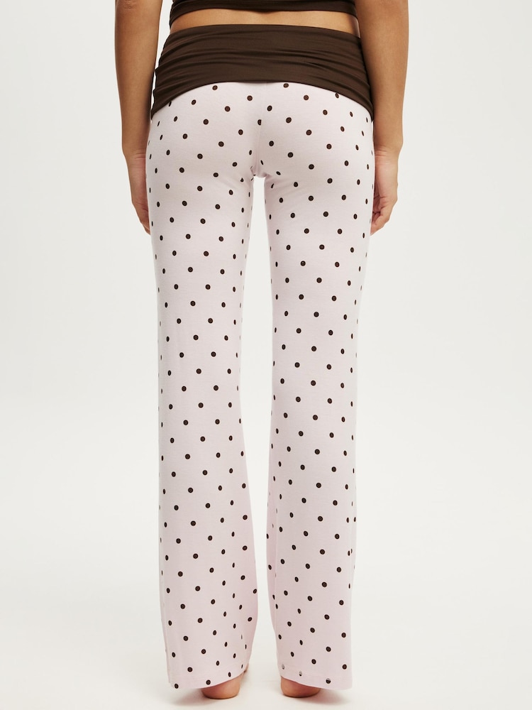 Cotton On Pink Airy Soft Triangle Cami & Roll Waist Pant Set - Image 5 of 5 Cotton On Pink Airy Soft Triangle Cami & Roll Waist Pant Set - Image 5 of 5