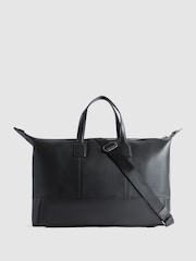 Reiss Black Carter Leather Holdall - Image 5 of 7