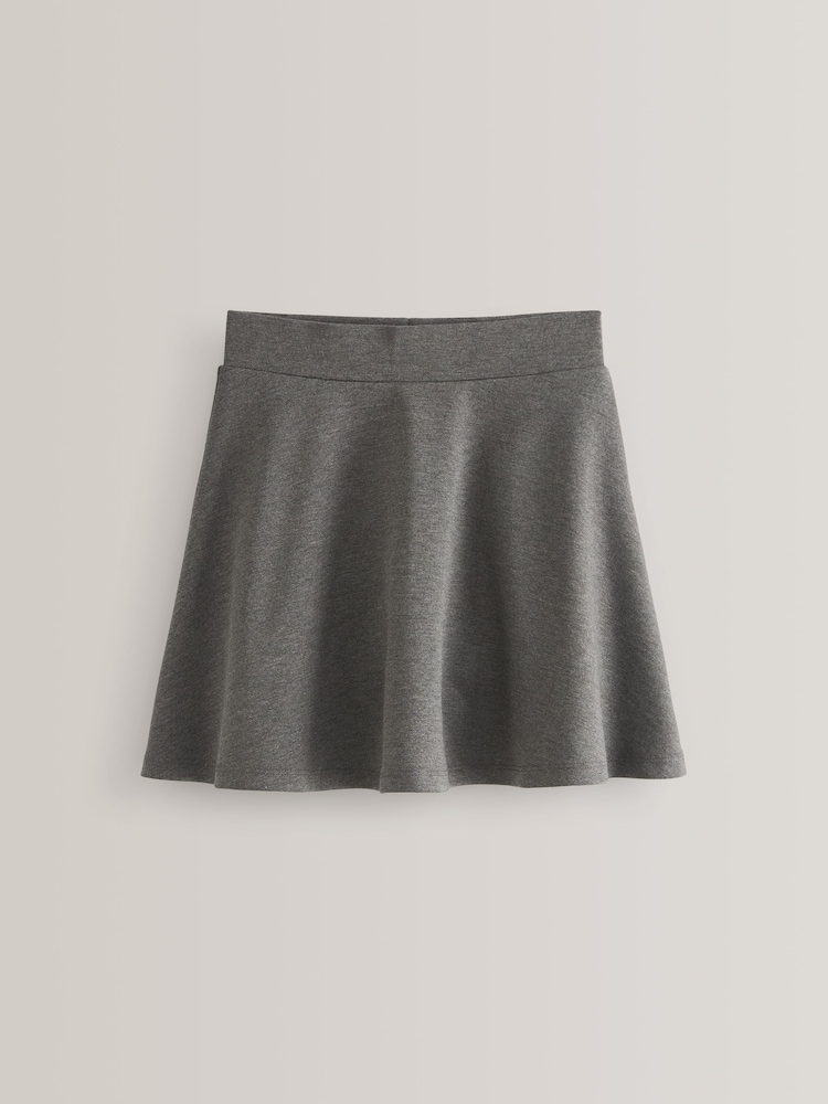 Grey Pull-On School Skort with Jersey Stretch (3-17yrs) - Image 5 of 7