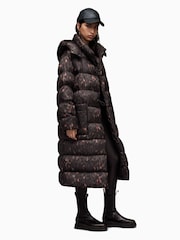 AllSaints Green Allana Leo Puffer Coat - Image 3 of 5