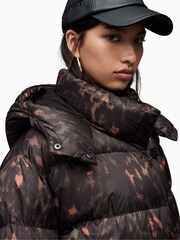 AllSaints Green Allana Leo Puffer Coat - Image 4 of 5