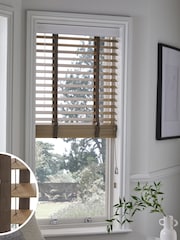 Brown 50mm Slat Venetian Blinds - Image 1 of 5