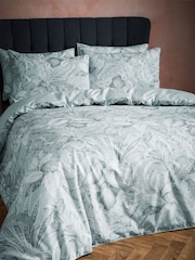 EW by Edinburgh Weavers Cirrus Tivoli Tropical Havana Luxury 100% Cotton Cord Piped Duvet Cover and Pillowcase Set - Image 2 of 4