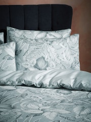 EW by Edinburgh Weavers Cirrus Tivoli Tropical Havana Luxury 100% Cotton Cord Piped Duvet Cover and Pillowcase Set - Image 3 of 4