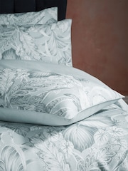 EW by Edinburgh Weavers Cirrus Tivoli Tropical Havana Luxury 100% Cotton Cord Piped Duvet Cover and Pillowcase Set - Image 4 of 4