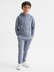 Reiss Ashley Blue Alexander Oversized Cotton Jersey Hoodie - Image 1 of 5