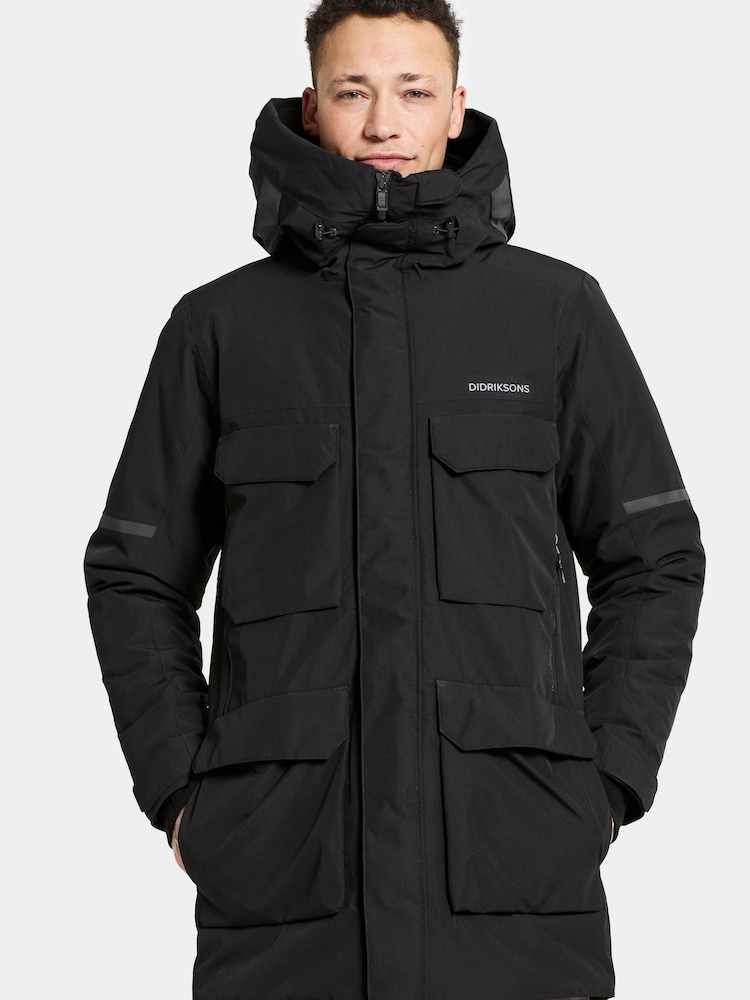 Didriksons Drew Black USX Parka - Image 1 of 4