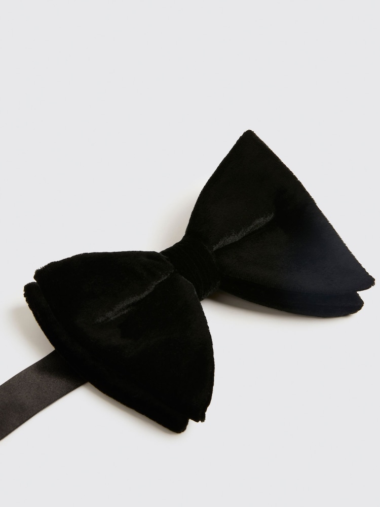 MOSS Black Floppy Bow Tie - Image 2 of 2 MOSS Black Floppy Bow Tie - Image 2 of 2