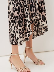 Phase Eight Metallic Barely-There Knotted Sandals - Image 3 of 8