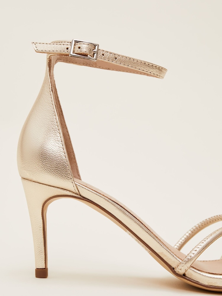 Phase Eight Metallic Barely-There Knotted Sandals - Image 8 of 8