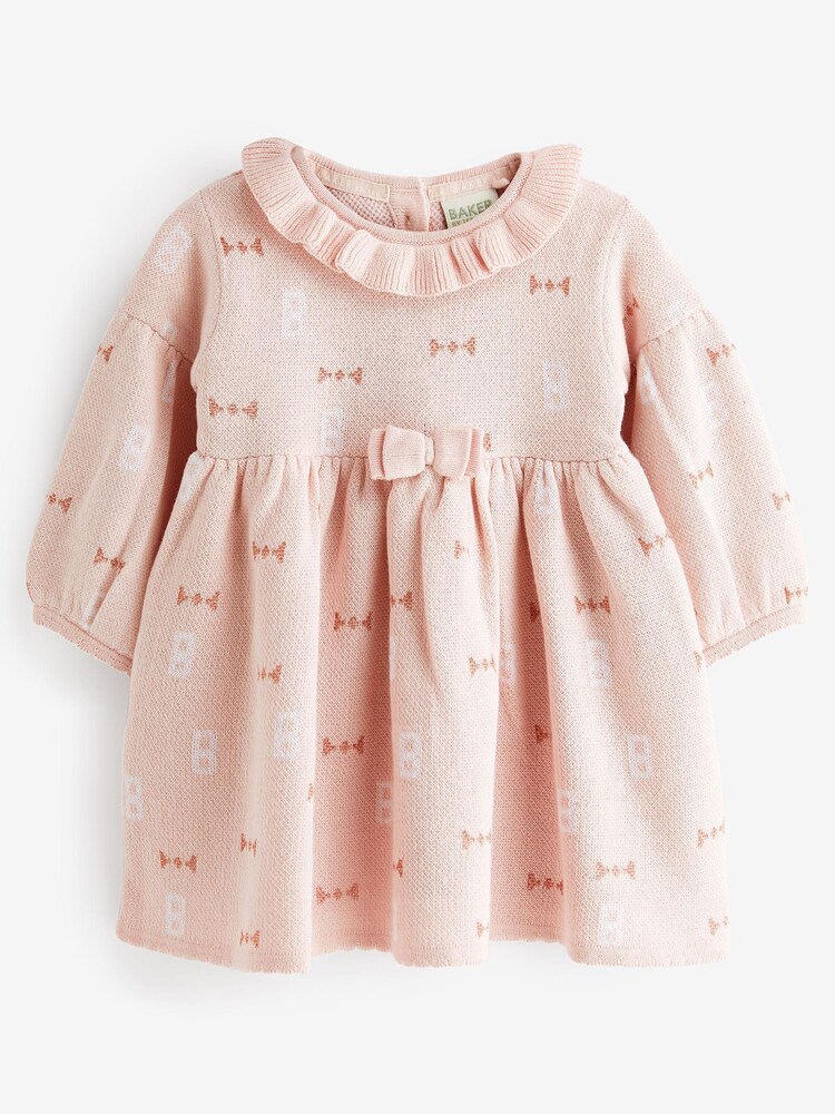 Baker by Ted Baker Pink Knitted Dress - Image 1 of 4