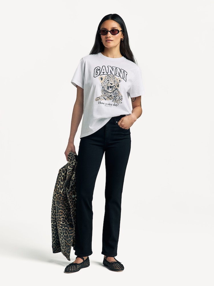 Paige Cindy High Rise Straight Jeans - Image 4 of 8