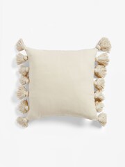 Natural 43 x 43cm Sahara Tassel Cushion - Image 5 of 5