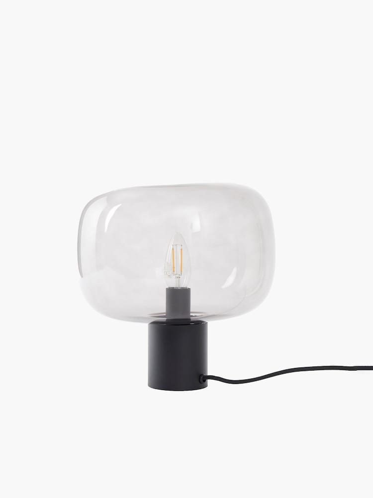 French Connection Clear Glass Table Lamp - Image 1 of 1