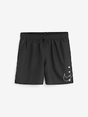 Nike Black Split Logo 5 Inch Volley Swim Shorts - Image 4 of 4