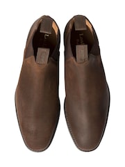 Loake Chatsworth Waxed Suede Chelsea Boots - Image 3 of 3