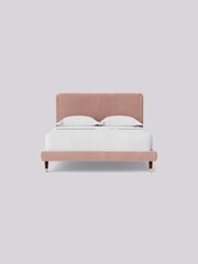 Swoon Easy Velvet Blush Pink Brockham Bed - Image 4 of 8