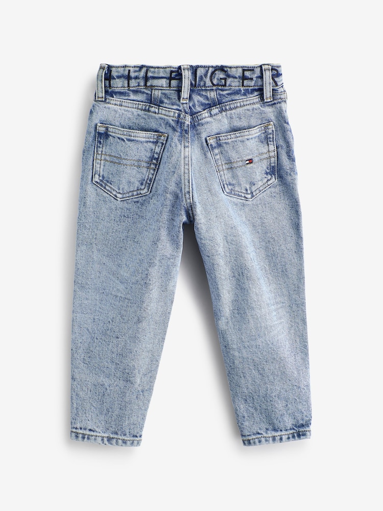 Tommy Hilfiger Girls Cotton Tapered Jeans - Image 2 of 3