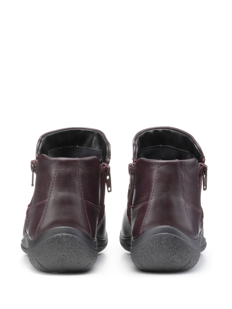 Hotter Red Regular Fit Murmur Zip-Fastening Boots - Image 3 of 4