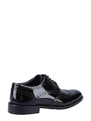 Hush Puppies Dustin Black Brogue Patent Shoes - Image 4 of 5