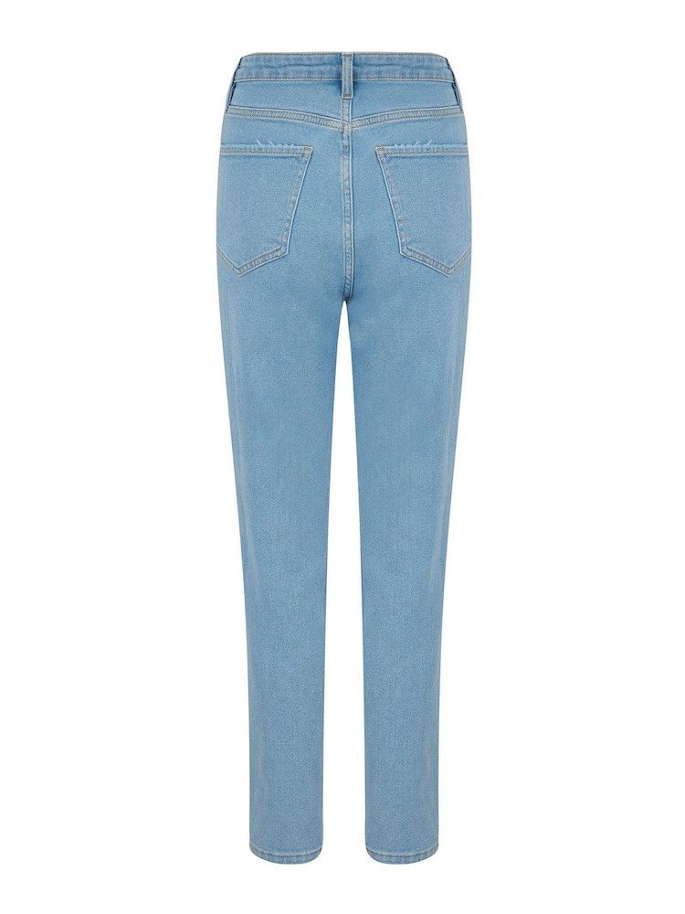Pour Moi Blue Aubrey Ripped Jeans - Image 5 of 5