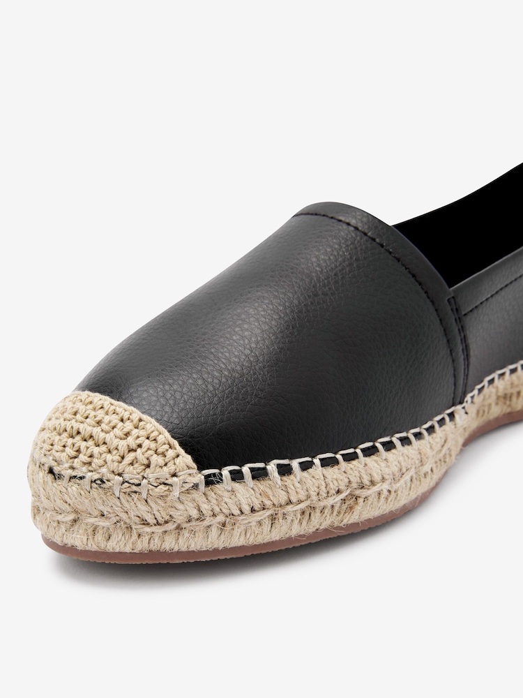 Black Forever Comfort® Flat Espadrille Shoes - Image 6 of 6