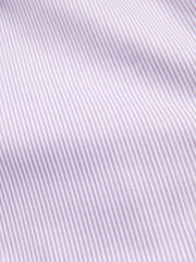 Pink Stripe Slim Fit Signature Super Non Iron Single Cuff Shirt - Image 8 of 9