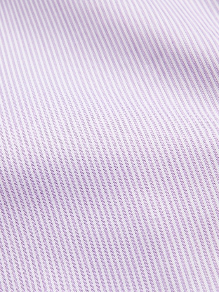 Pink Stripe Slim Fit Signature Super Non Iron Single Cuff Shirt - Image 9 of 9 Pink Stripe Slim Fit Signature Super Non Iron Single Cuff Shirt - Image 9 of 9