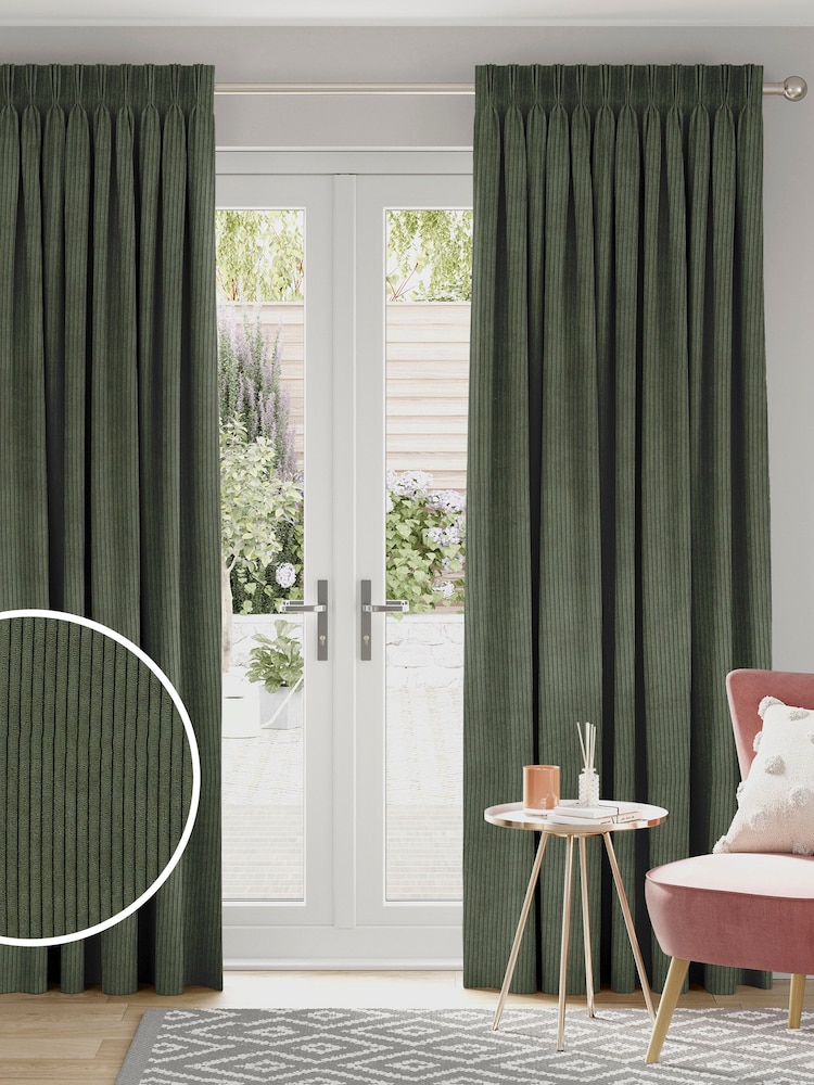 Fern Green Jangga Made To Measure Curtains - Image 1 of 9