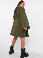Simply Be Green Swing Poncho Parka Jacket - Image 2 of 4