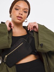 Simply Be Green Swing Poncho Parka Jacket - Image 4 of 4