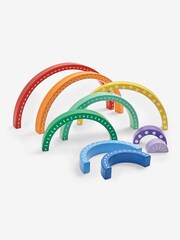 JoJo Maman Bébé Large Rainbow Stacker - Image 6 of 7