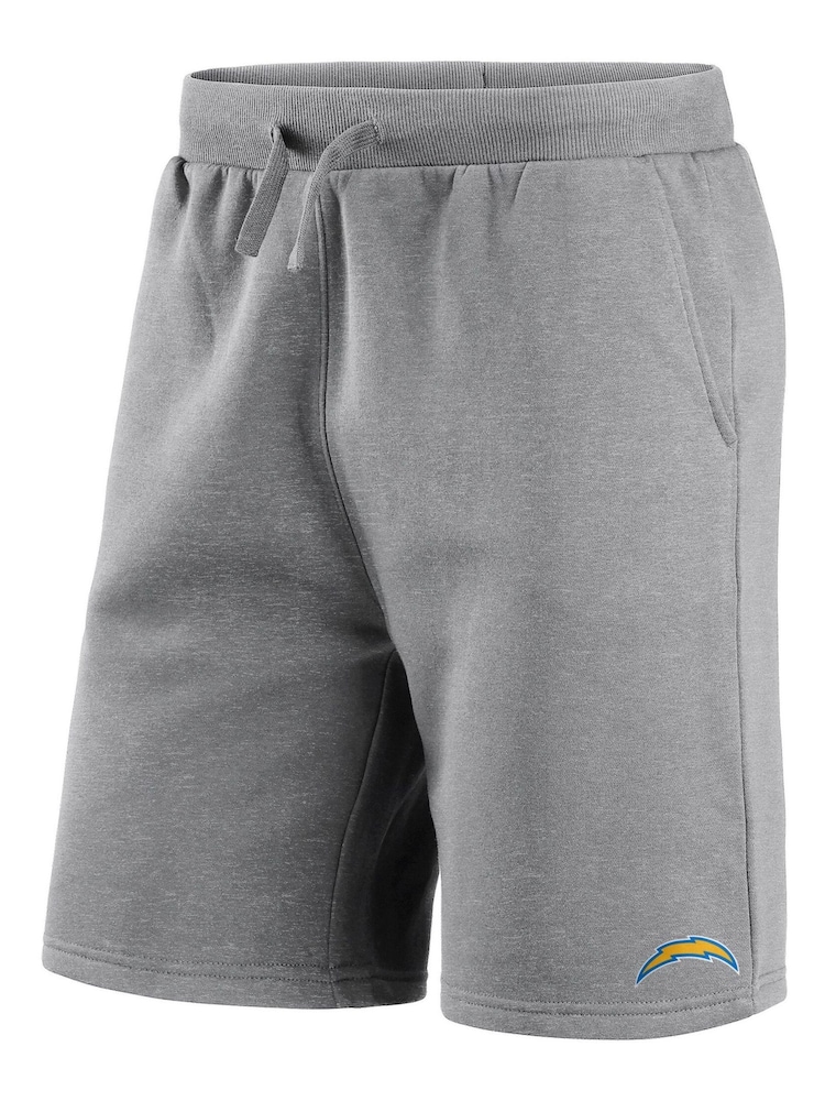 Fanatics NFL  Los Angeles Chargers Grey Branded Essential Shorts - Image 1 of 3