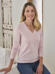 Pure Collection Cashmere V-Neck Sweater - Image 3 of 7