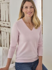 Pure Collection Cashmere V-Neck Sweater - Image 5 of 7