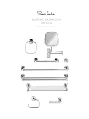 Robert Welch Silver Burford Toilet Roll Holder Fixed - Image 4 of 4