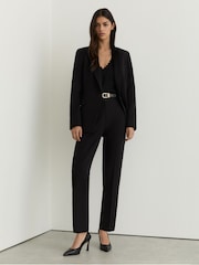 Reiss Black Gabi Tall Slim-Fit Suit Trousers - Image 6 of 8