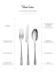 Robert Welch Silver 42 Piece Skye Design Cutlery - Image 4 of 4