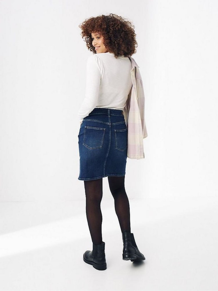 FatFace Blue Hope Denim Skirt - Image 2 of 4