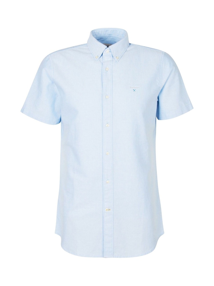 Hemelsblauw - Barbour® Oxtown klassiek Oxford-hemd met korte mouwen, 100% katoen - Image 7 of 8