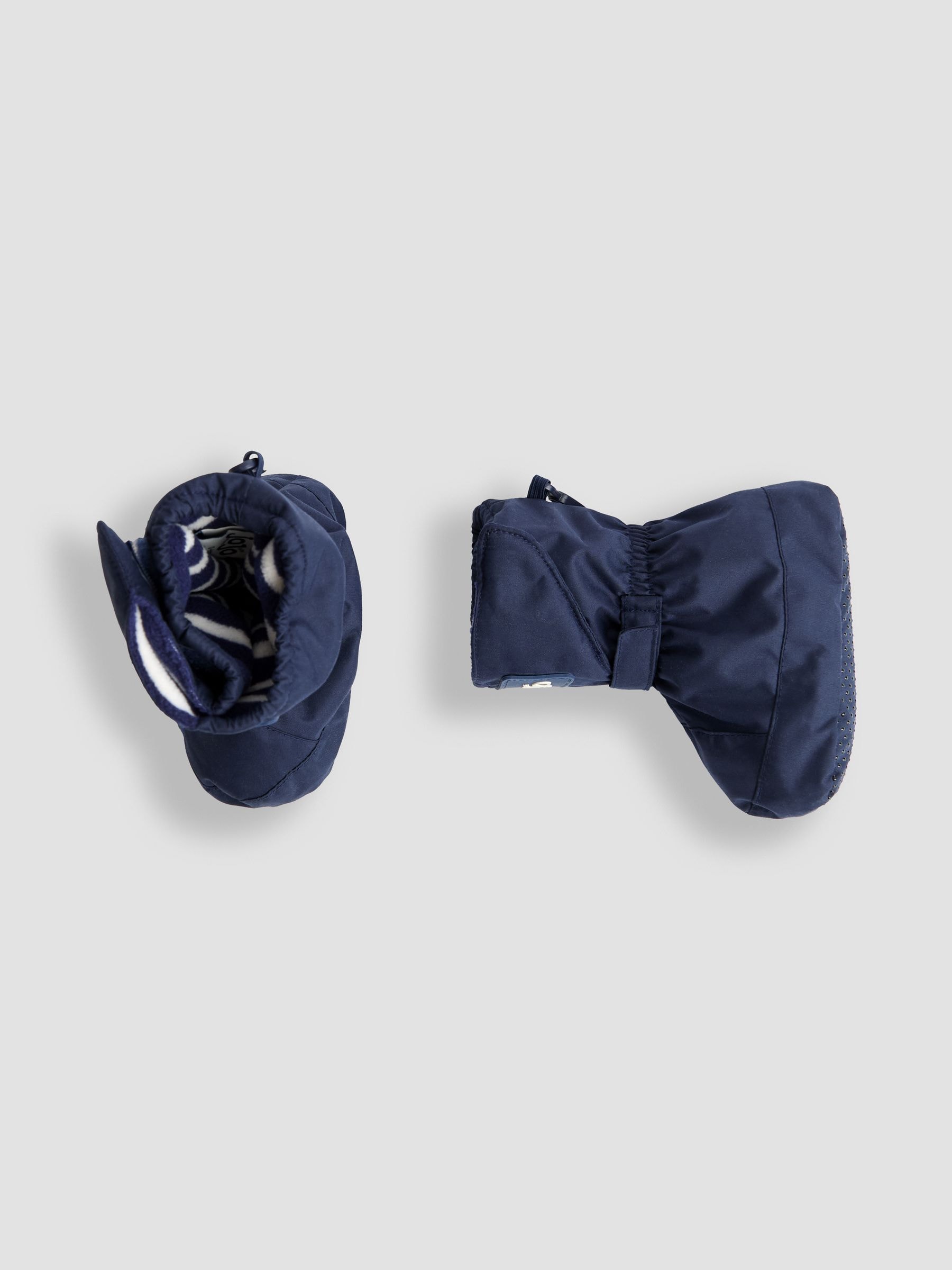 Buy JoJo Maman Bébé Navy Blue Waterproof Fleece Lined Baby Booties