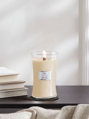 Woodwick Cream Hourglass Bean Candle - Image 1 of 2