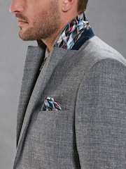 Grey Slim Signature Angelico Linen Blend Blazer - Image 5 of 13