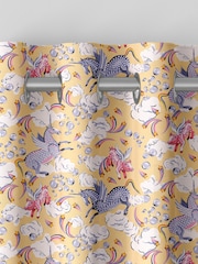 Cath Kidston Yellow Kids Unicorn Made To Measure 100% Cotton Curtains - Image 5 of 9