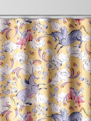 Cath Kidston Yellow Kids Unicorn Made To Measure 100% Cotton Curtains - Image 6 of 9