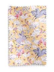 Cath Kidston Yellow Kids Unicorn Made To Measure 100% Cotton Curtains - Image 7 of 9