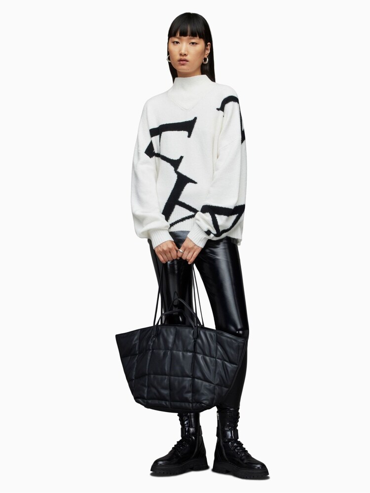 AllSaints Black A Star Jumper - Image 1 of 7