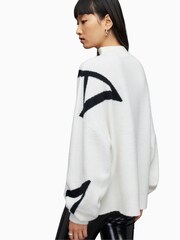 AllSaints Black A Star Jumper - Image 2 of 7